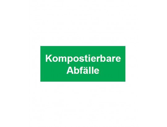 Schild zur Abfalltrennung 